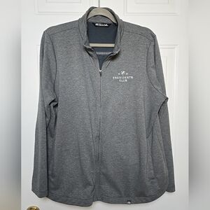 Travis Mathew Ladies XXL Presidents Club Full Zip Gray Soft Jersey Knit Jacket
